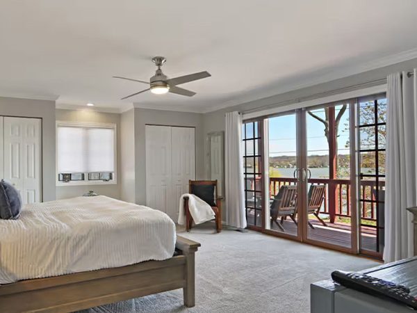 A beautifully staged bedroom or living space in a vacation rental